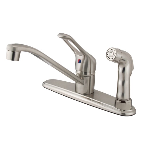 Wyndham Centerset Kitchen Faucet, Brushed Nickel